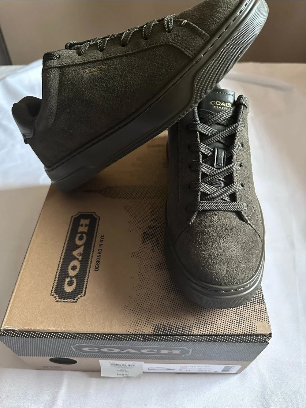 Coach Men's Olive Green Low-Top Sneakers